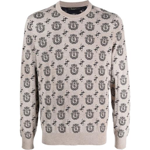 Billionaire maglione con monogramma - toni neutri