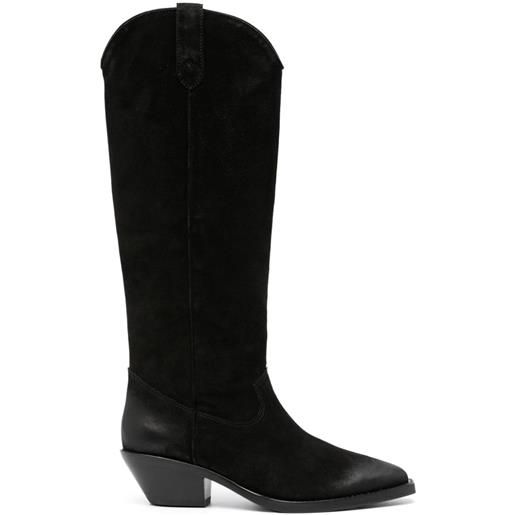 Ash dolly 55mm leather boots - nero