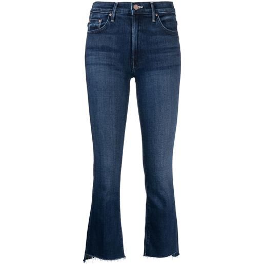 MOTHER jeans crop the insider svasati - blu