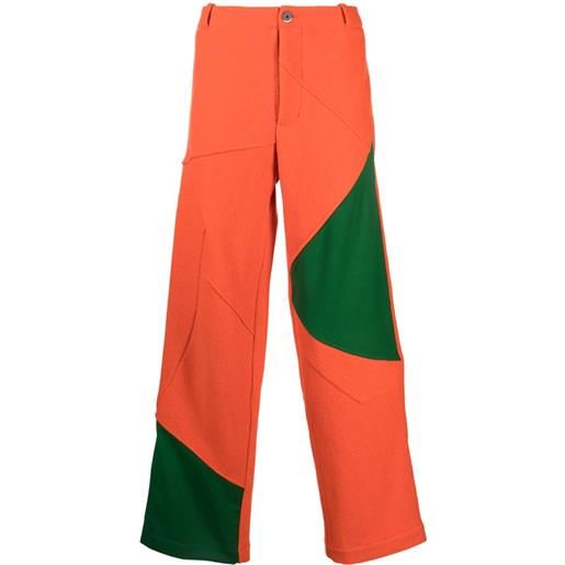 Kiko Kostadinov pantaloni aspasia ampi - arancione