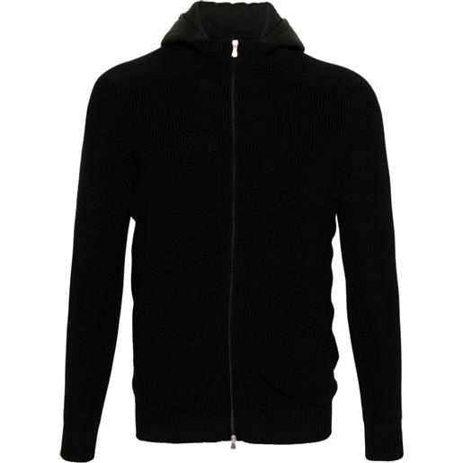 Fileria giacca con cappuccio rimovibile - nero