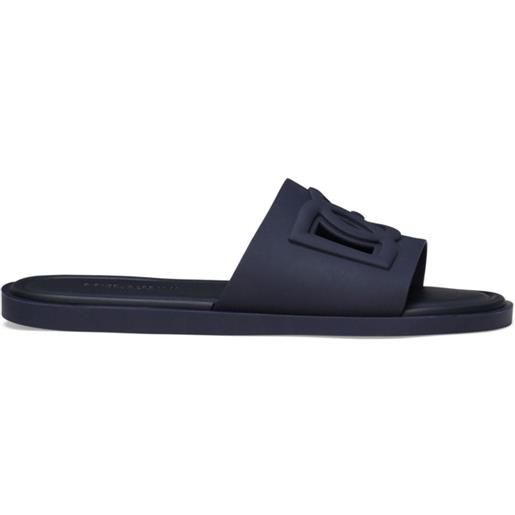 Dolce & Gabbana sandali slides con dettaglio cut-out - blu