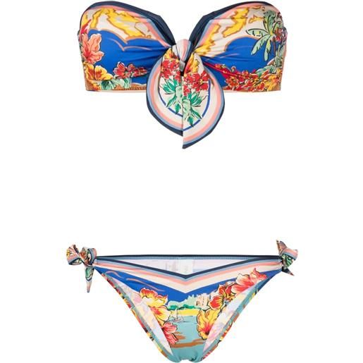 ZIMMERMANN set bikini alight con stampa - multicolore