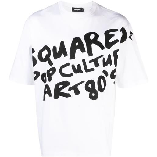 Dsquared2 t-shirt pop 80's - bianco