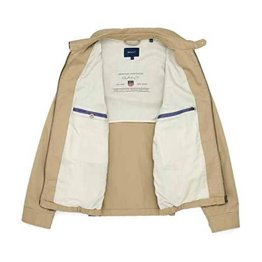 GANT cotton windcheater, giacca uomo, beige ( dark khaki ), xxl