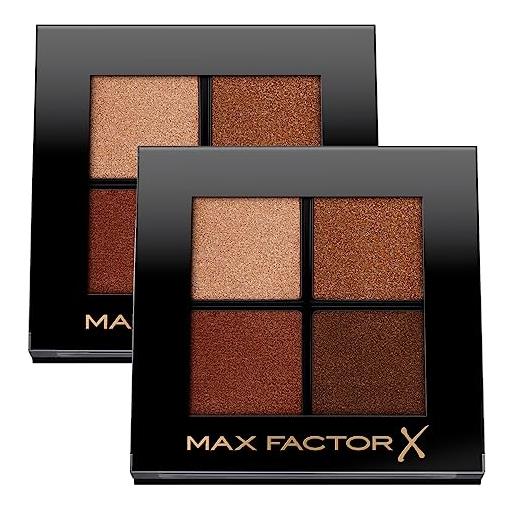 MAXFACTOR max factor colour x-pert soft touch palette da 4 ombretti altamente pigmentati diverse tonalità colore 004 veiled bronze - 2 cosmetici