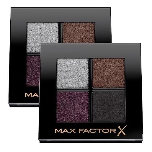 MAXFACTOR max factor colour x-pert soft touch palette da 4 ombretti altamente pigmentati diverse tonalità colore 005 misty onyx - 2 cosmetici