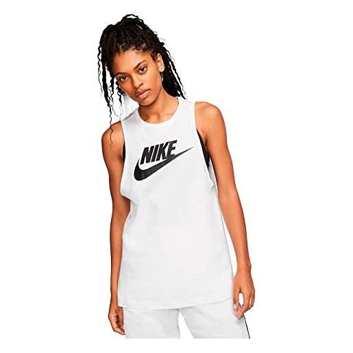Nike mscl futura new top senza maniche white/black m