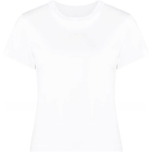 Alexander Wang t-shirt con logo goffrato - bianco