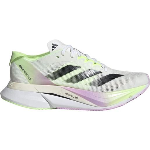 Adidas adizero boston 12 running shoes verde, bianco eu 40 donna