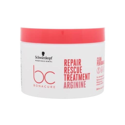 Schwarzkopf Professional bc bonacure repair rescue arginine treatment maschera rigenerante per capelli danneggiati 500 ml per donna