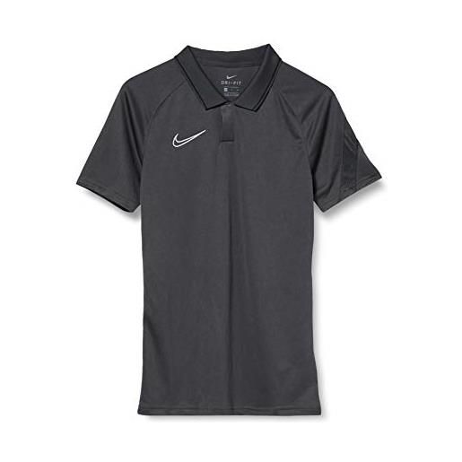 Nike dry academy pro, t-shirt uomo, anthracite/bright crimson/whit, m