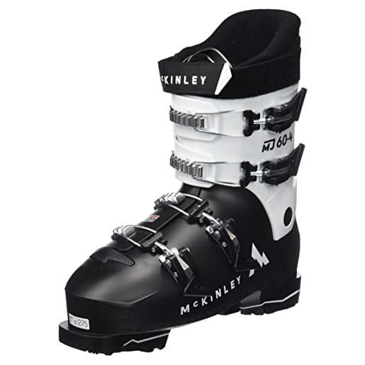 McKinley mj60-4, stivali per avventurieri unisex-bambini, nero bianco, 27.5 eu