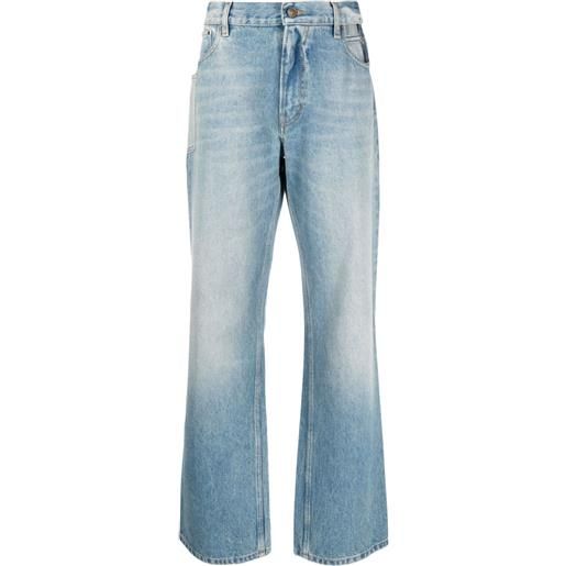 Gauchère jeans a gamba ampia - blu