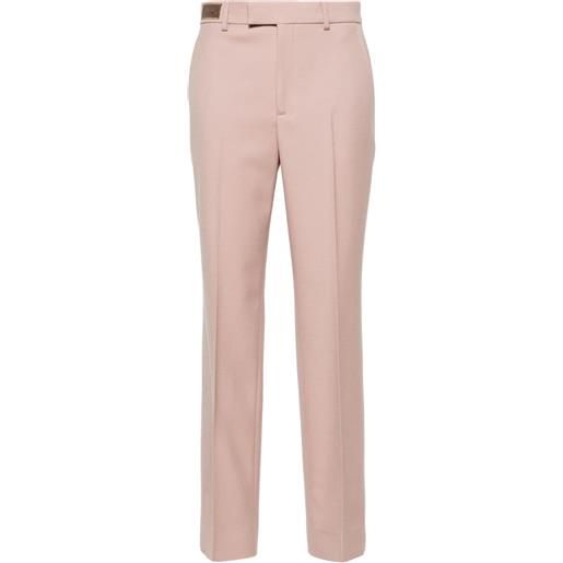 Gucci pantaloni con morsetto - rosa