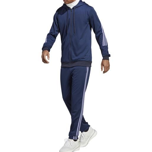 Adidas tuta da uomo 3-stripes blu