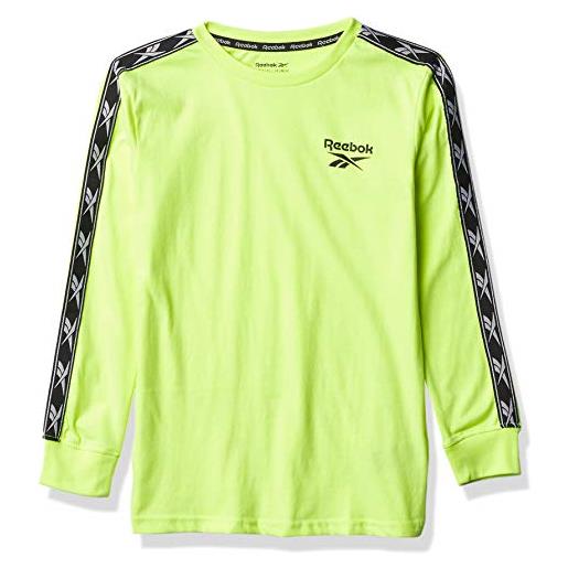 Reebok maglietta lit intl l/s a maniche lunghe per bambini, bambino, maglietta a maniche lunghe, j49068rbi_5_syl, giallo di sicurezza, 5