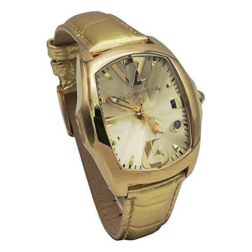 Chronotech ct. 7896l/05 - orologio da polso, cinturino in pelle colore dorato