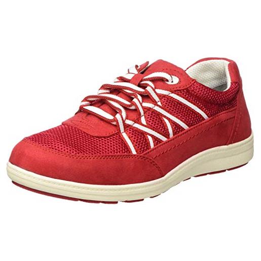Jana softline 8-8-23660-24, scarpe da ginnastica basse donna, rosso (red 500), 36 eu larga