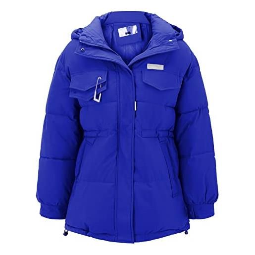MaNMaNing cappotto donna giacca invernale piumino personalizzato a maniche lunghe più spesso con cerniera giacca con cappuccio plus size giacche personalizzate da donna