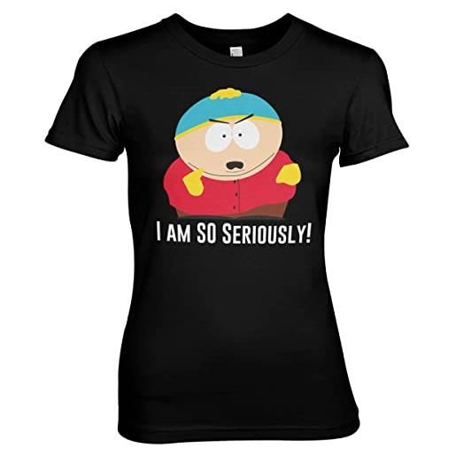 South Park licenza ufficiale eric cartman - i am so seriously donna maglietta (nero), s