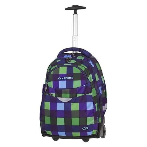 Coolpack rapid collection school and travel rolling backpack 2 compartments wheels telescopic handle 36 litres a516