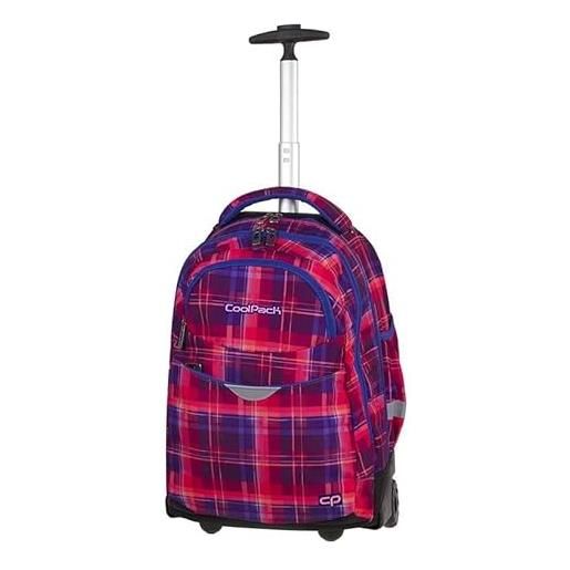 Coolpack rapid collection school and travel rolling backpack 2 compartments wheels telescopic handle 36 litres a510