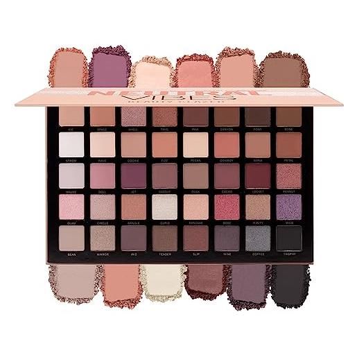 Beauty Glazed 40 colori shimmer smoky eyeshadow palette matte glitter ultra pigmented makeup eye shades powder blendable contouring eye shadow everyday neutral natural eye makeup for beginners cosmetics