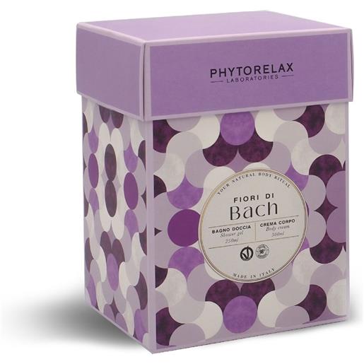 Phytorelax fiori bach gel doccia 250ml + crema corpo massaggio rilassante 300ml