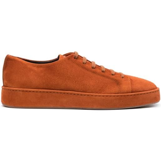 Santoni sneakers con design tono su tono - arancione
