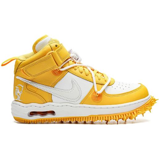Nike sneakers air force 1 mid off-white - varsity maize - giallo
