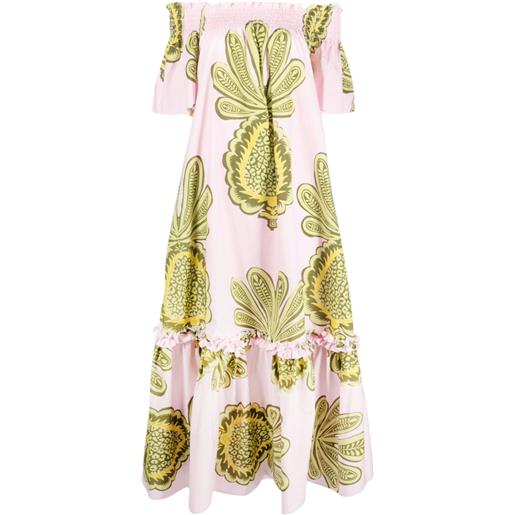 La DoubleJ capalbio big pineapple-print dress - rosa