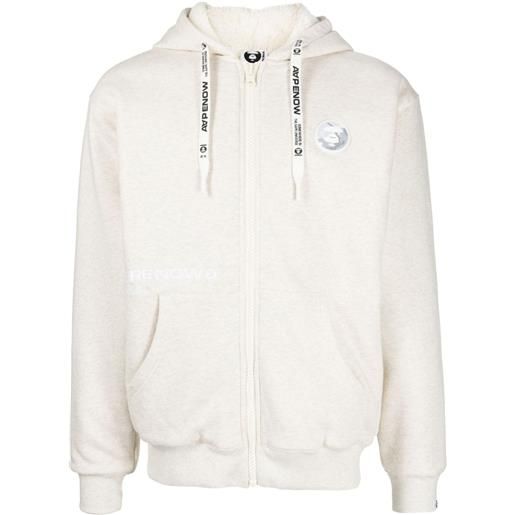 AAPE BY *A BATHING APE® giacca con cappuccio - bianco