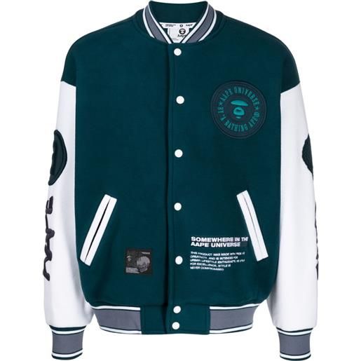 AAPE BY *A BATHING APE® bomber con applicazione - verde