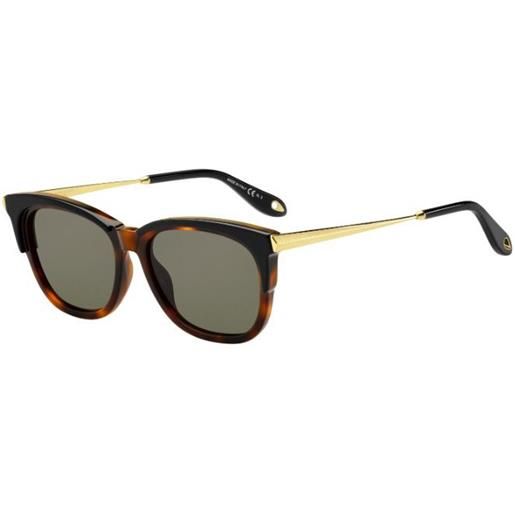 Givenchy gv 7072/s wr7/70 | occhiali da sole graduati o non graduati | prova online | plastica | quadrati | havana, marrone | adrialenti