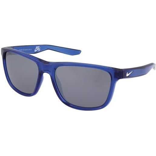 Nike flip ev0990 410 | occhiali da sole graduati o non graduati | prova online | unisex | plastica | quadrati | blu | adrialenti