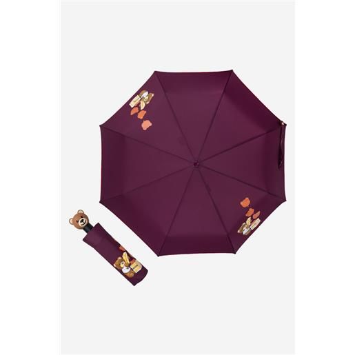 LOVE MOSCHINO ombrello openclose burgundy moschino