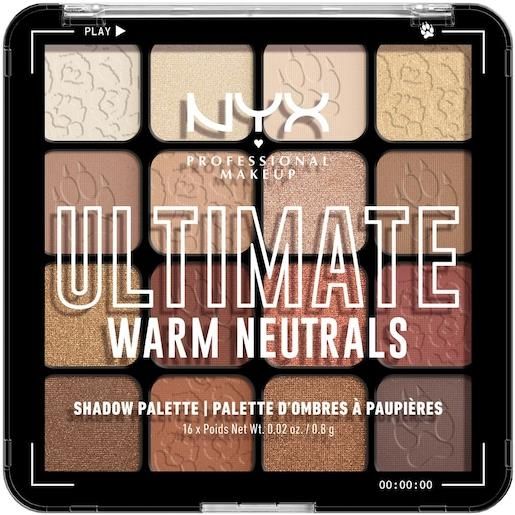 NYX Professional Makeup trucco degli occhi ombretto ultimate shadow palette warm neutrals