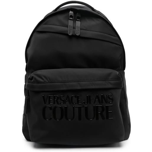 Versace Jeans Couture zaino con logo - nero