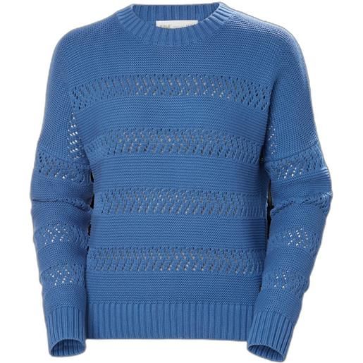 Helly Hansen pier pointelle crew neck sweater blu xl donna