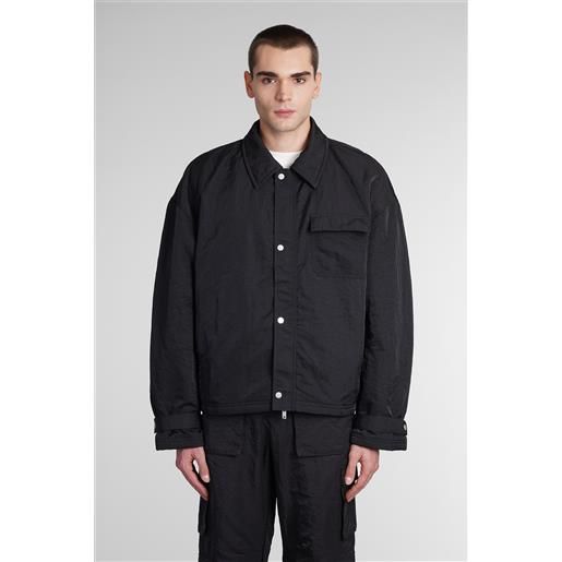 Represent giacca casual in nylon nero