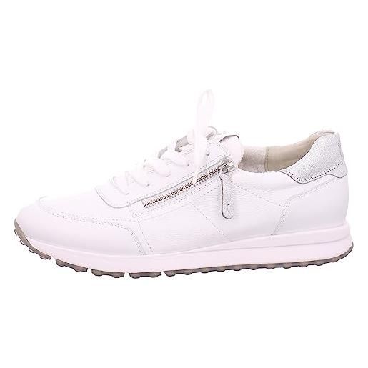 Paul green m. Calf/softnappam, sneakers donna, white/clay, 36 eu