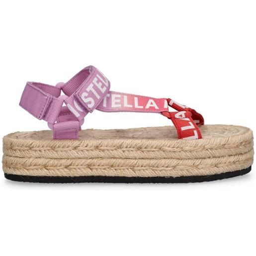 STELLA MCCARTNEY KIDS sandali in cordura riciclata / logo