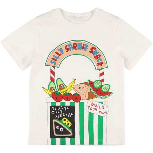 STELLA MCCARTNEY KIDS t-shirt in jersey di cotone stampato