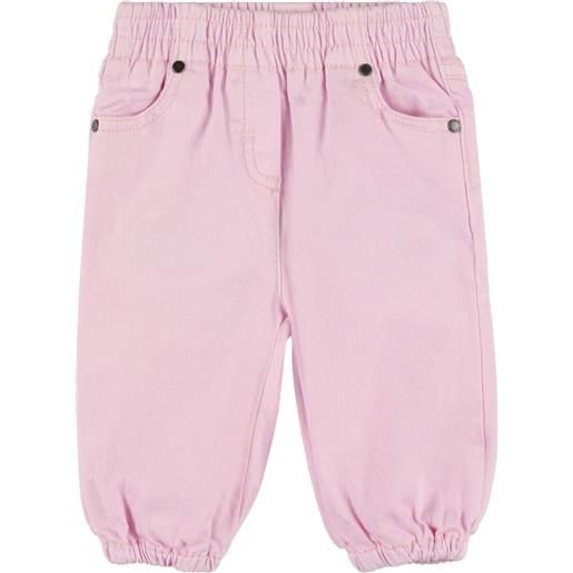 STELLA MCCARTNEY KIDS pantaloni in cotone stretch effetto denim