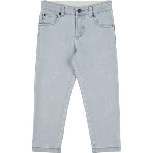 STELLA MCCARTNEY KIDS jeans in denim di cotone organico stretch