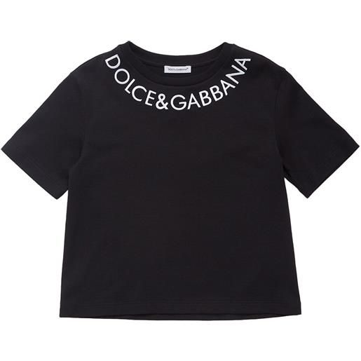 DOLCE & GABBANA t-shirt in jersey di cotone con ricamo