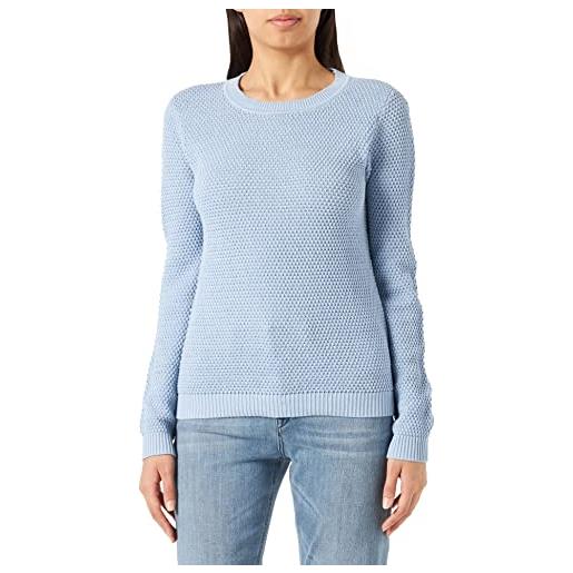Vila vidalo o-neck l/s knit top/su-noos maglione, bianco alyssum, xs donna