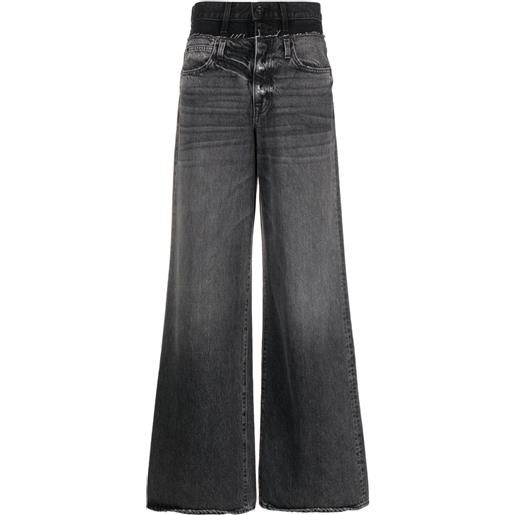 SLVRLAKE jeans re-work eva con virta doppia - grigio