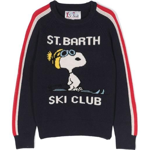 Saint Barth Mc2 kids maglia in lana blu